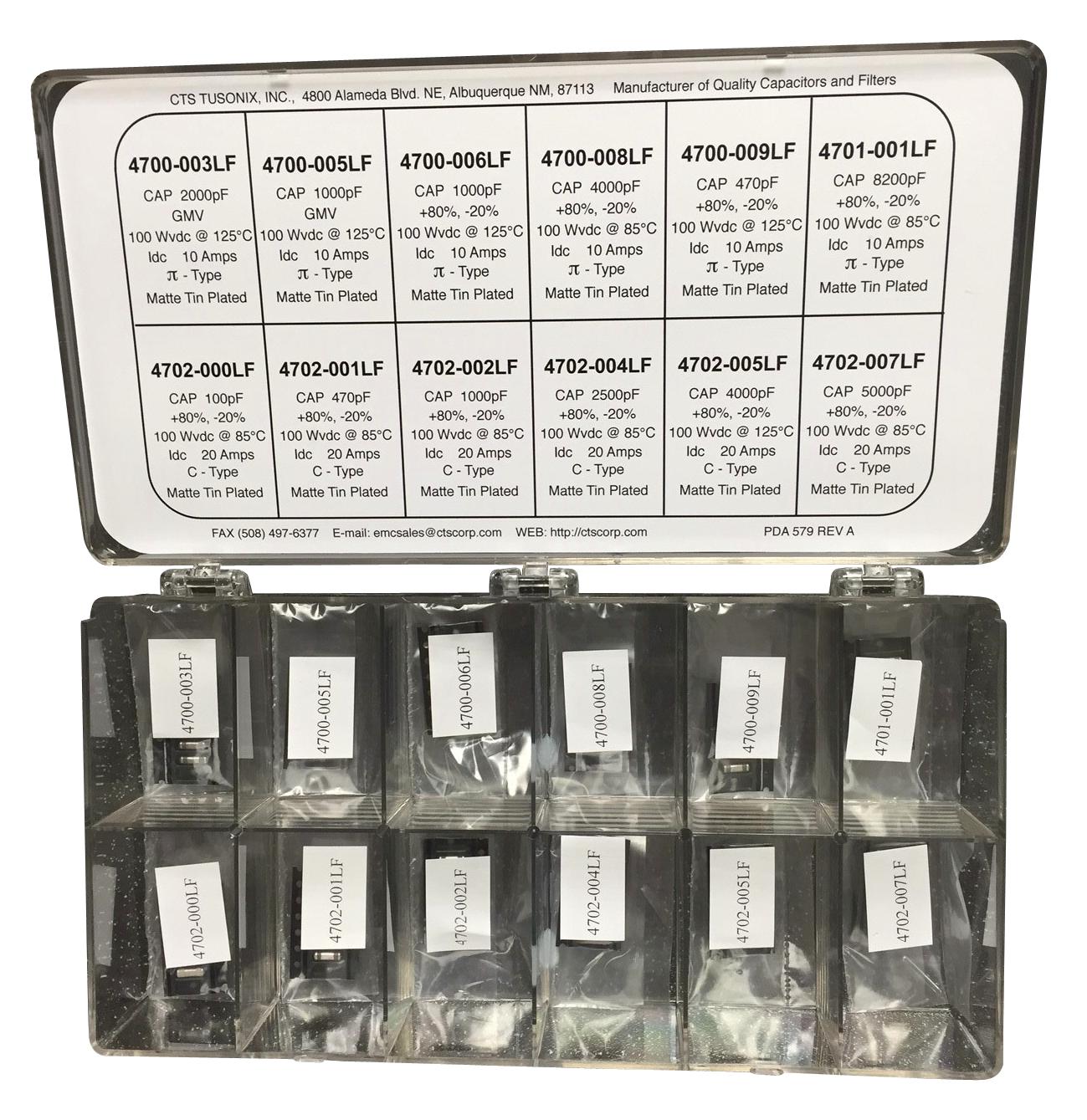 4700-900 FILTER KIT, PI/C-TYPE, SMD TUSONIX