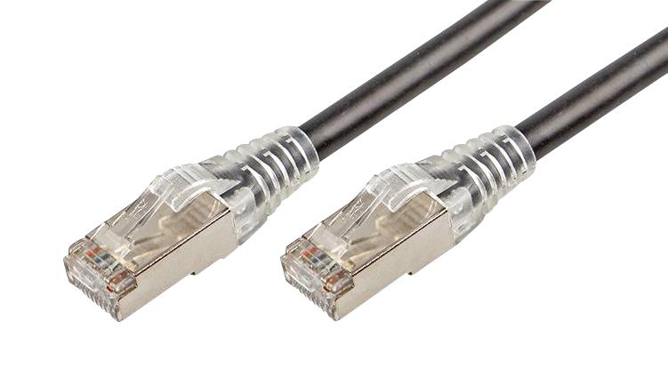 SGPZ3BK PATCH CABLE, RJ45, CAT6A, 3M, BLACK TUK