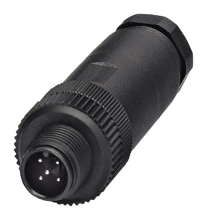 1500774 SENSOR CONNECTOR, M12, PLUG, 5POS PHOENIX CONTACT