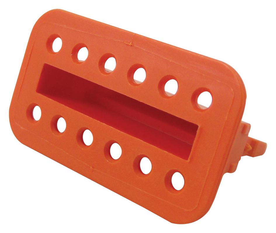 W12S WEDGE LOCK, PBT GF, 12POS PLUG DEUTSCH - TE CONNECTIVITY