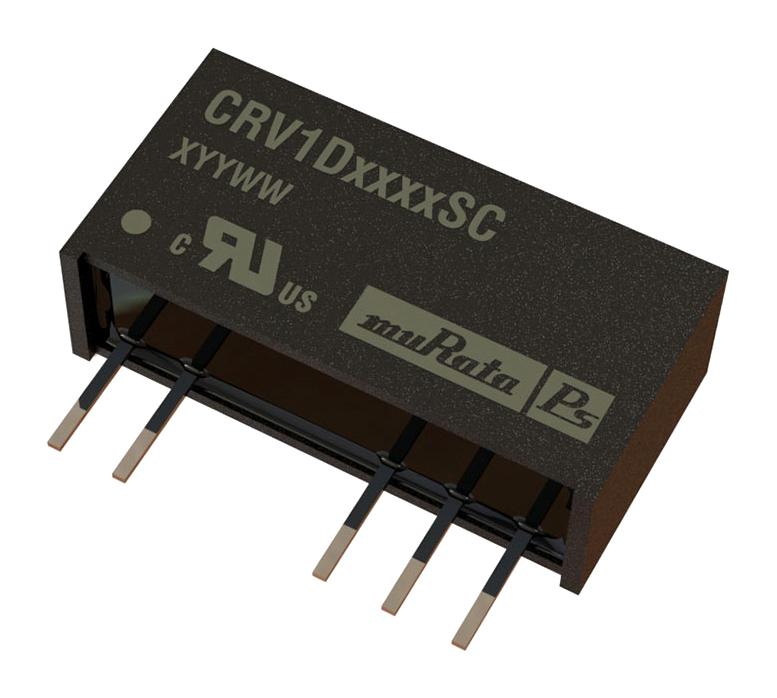 CRV1D1212SC DC-DC CONVERTER, 2 O/P, 1W MURATA POWER SOLUTIONS