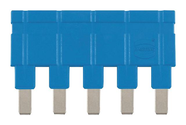 09330009844 JUMPER, 5POS, 16A, 6.7MM, BLUE HARTING
