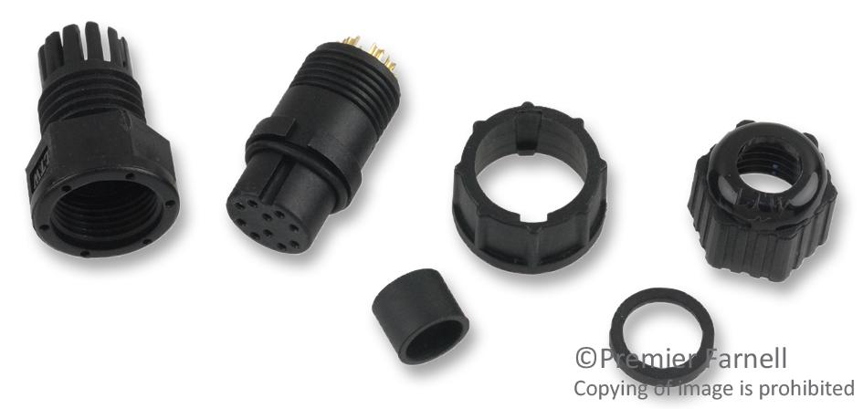 BU-10BFFA-LL7001 INDUSTRIAL CIRCULAR, 10POS, RCPT, CABLE AMPHENOL LTW