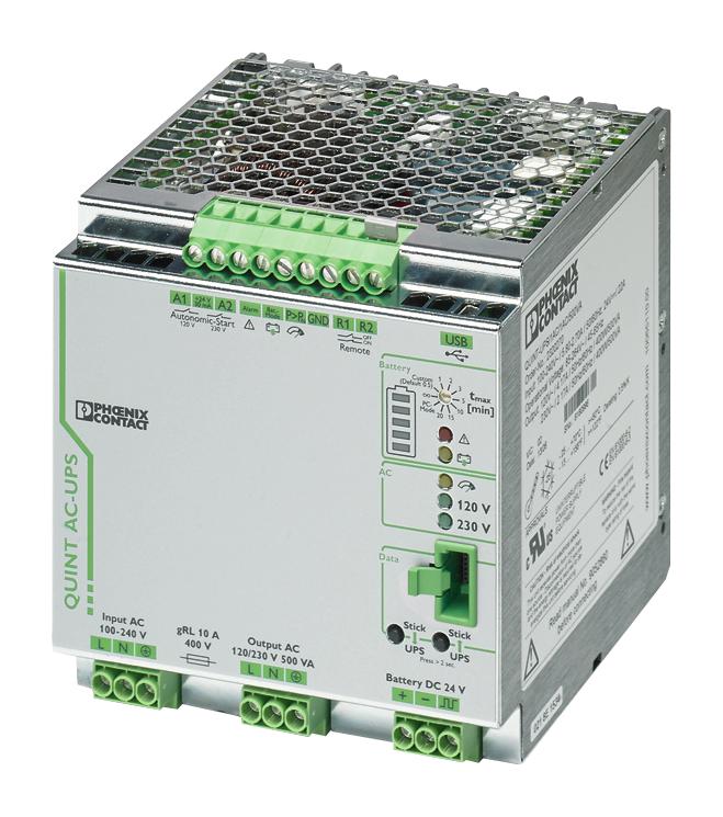 2320270 UPS, 120/230VAC, 4.3/2.2A, DINRAIL PHOENIX CONTACT