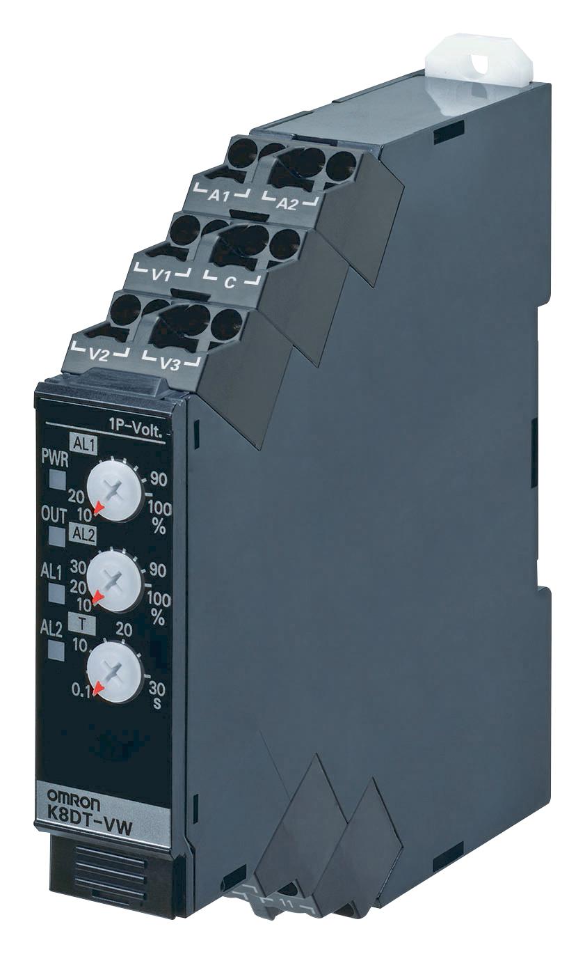 K8DT-VW2TD VOLTAGE MONITORING RLY, SPST, 24V, DIN OMRON