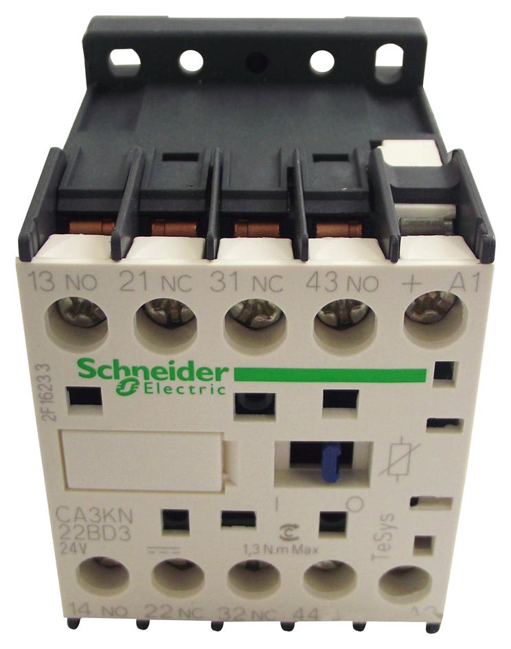 CA3KN22BD3 CONTACTOR, DPST-NO/NC, 24V, DINRAIL SCHNEIDER ELECTRIC