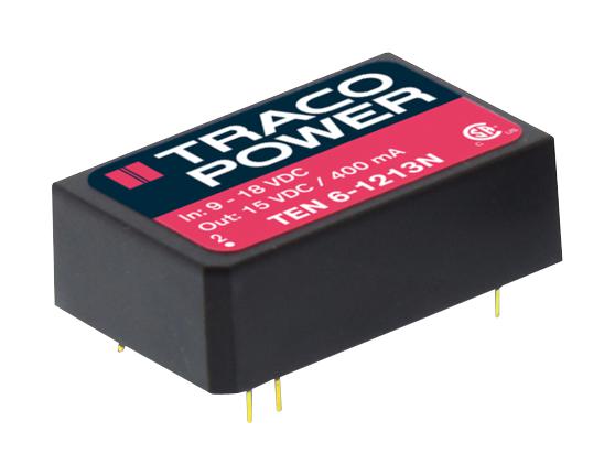 TEN 6-2411N DC-DC CONVERTER, 5V, 1.2A TRACO POWER