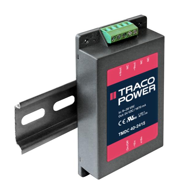 TMDC 40-4811 DC-DC CONVERTER, 5.1V, 8A, 40W TRACO POWER