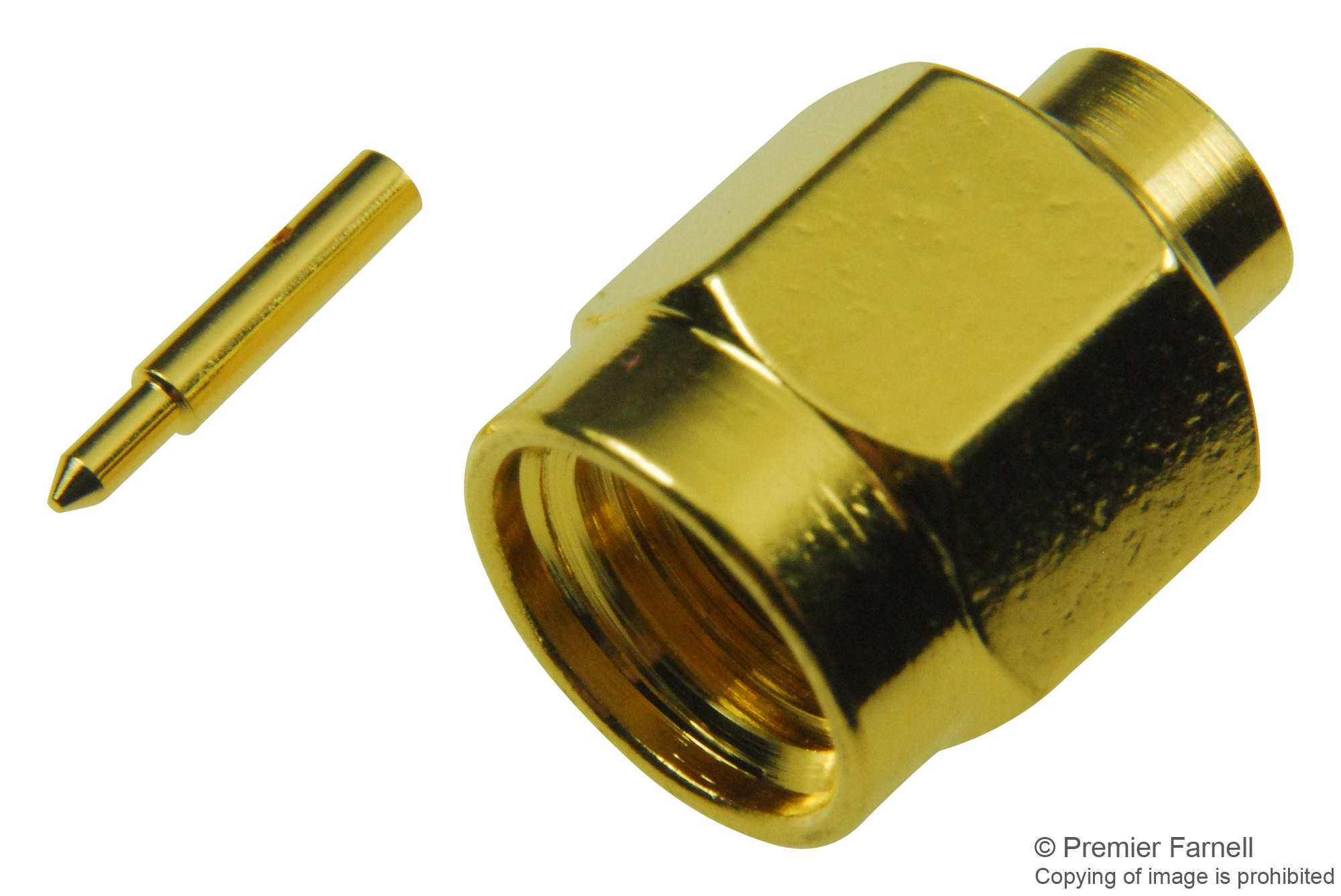 132102 RF CONNECTOR, SMA, STRAIGHT PLUG, CABLE AMPHENOL RF