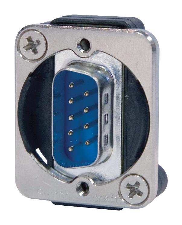 EHDB9MM ADAPTER, D-SUB 9POS, PLUG SWITCHCRAFT/CONXALL