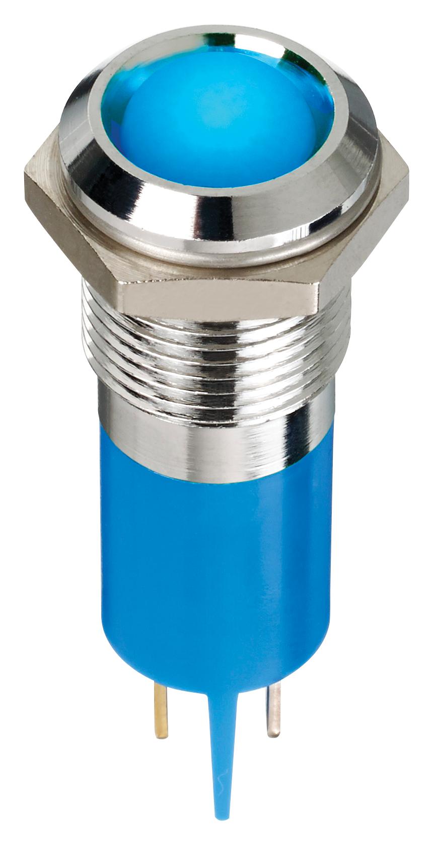 Q14P1CXXSB24E LED INDICATOR, PANEL, 14MM, BLUE, 24V APEM