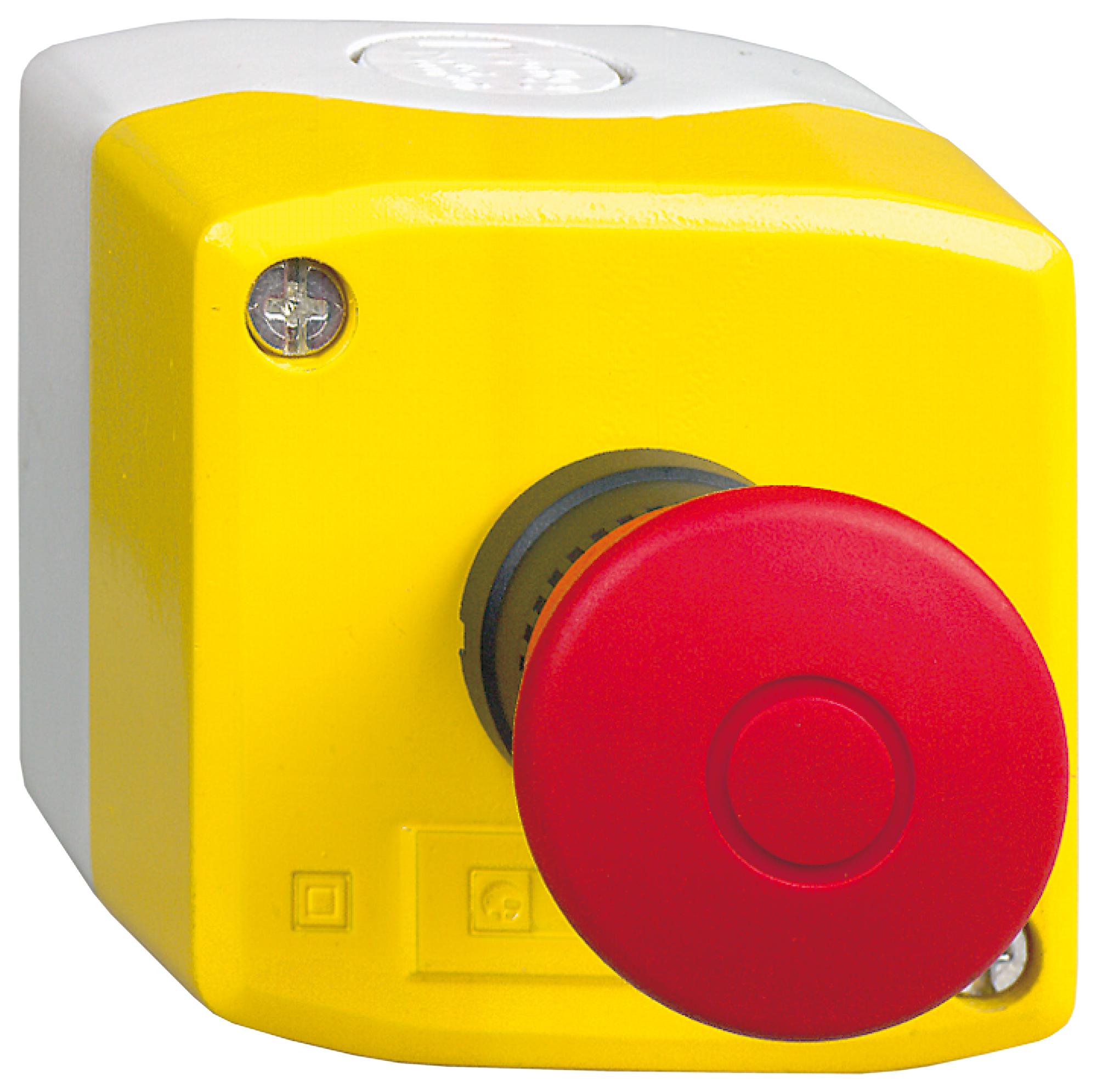 XALK198 CONTROL STATION, EMERGENCY STOP, 40MM PB SCHNEIDER ELECTRIC