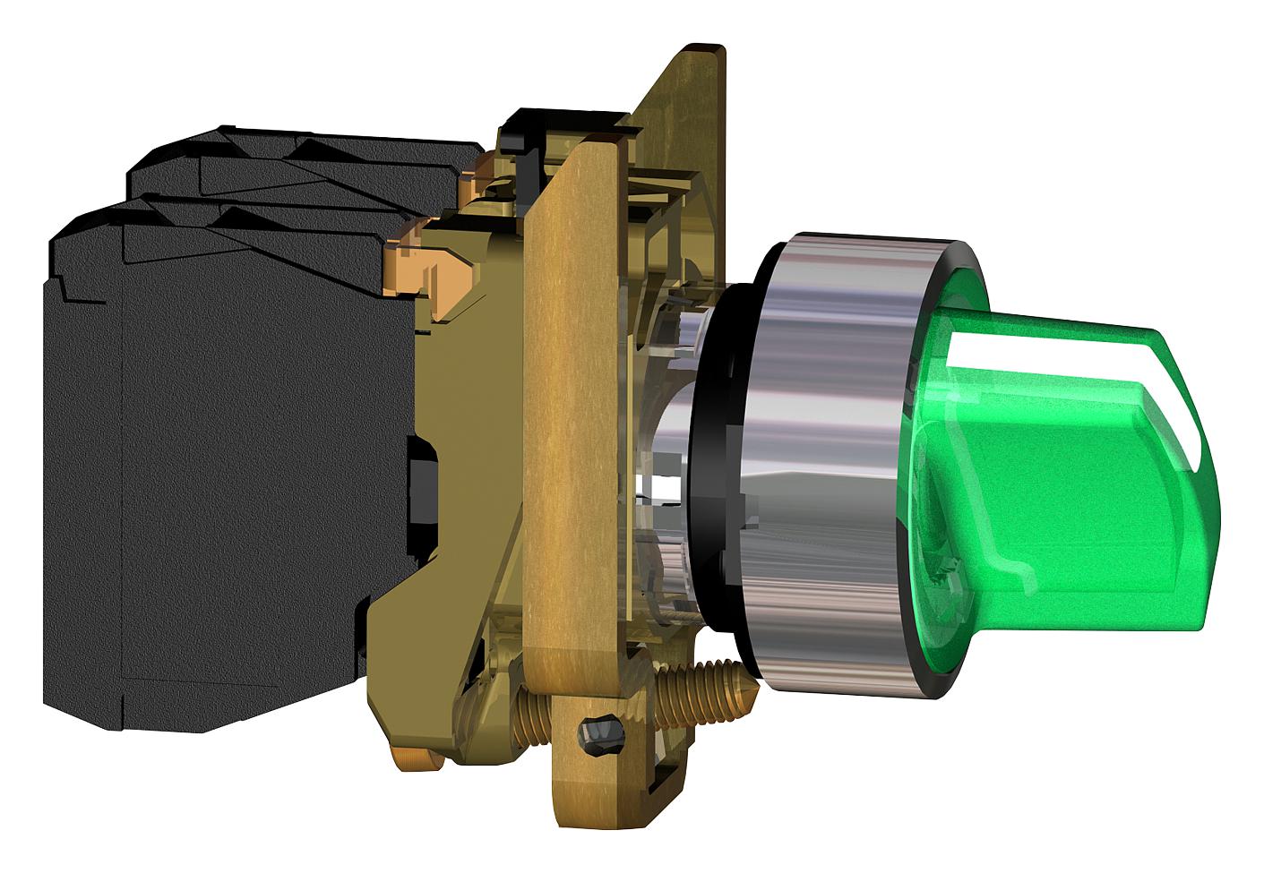 XB4BK123B5 SELECTOR SWITCH, ILLUM, 2POS, 600V, 1.2A SCHNEIDER ELECTRIC