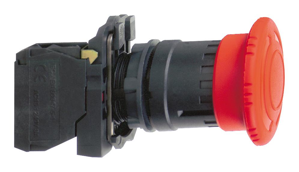 XB5AS8445 EMERGENCY STOP SWITCH, SPST, 120VAC SCHNEIDER ELECTRIC