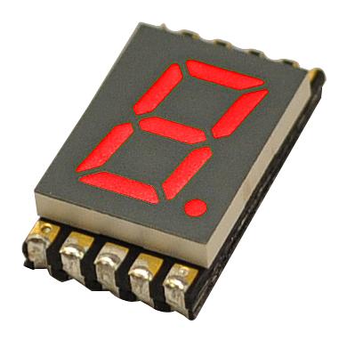 DSM7UA30101 DISPLAY, SEVEN SEGMENT, 7.62MM, RED VCC (VISUAL COMMUNICATIONS COMPANY)
