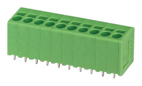 SPT 2,5/ 2-V-5,0 TB, WIRE TO BOARD, 2POS, 24-12AWG, GRN PHOENIX CONTACT