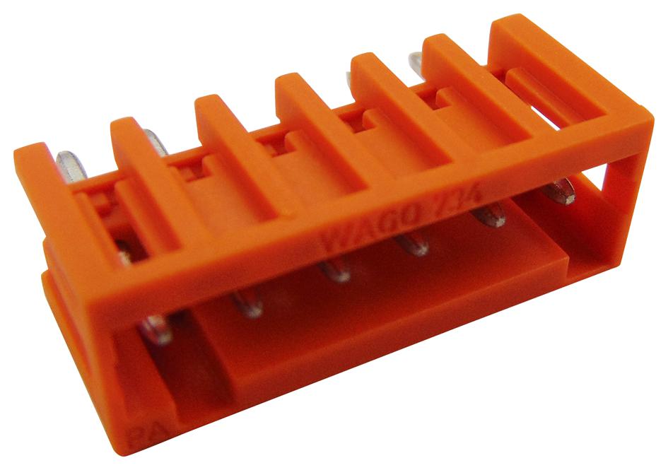 734-236 TERMINAL BLOCK, HEADER, 6POS, TH WAGO