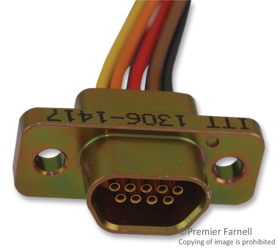 MDM-9SH006B MICRO D CONN, RCPT, 9POS, CRIMP ITT CANNON