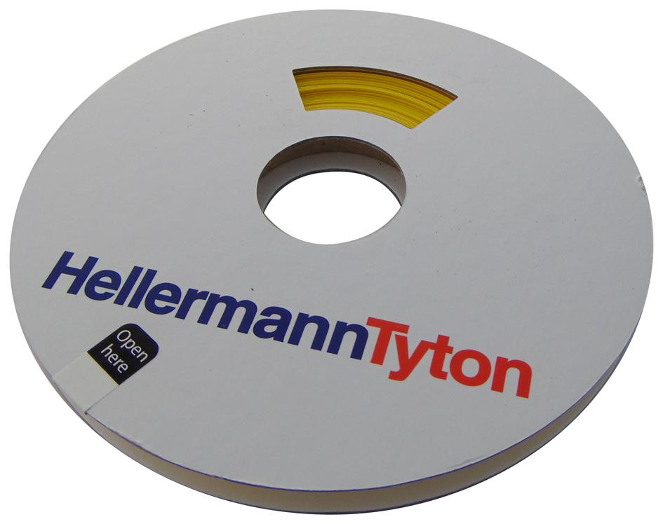 553-41250 HEAT-SHRINK TUBING, 3:1, 12MM, YELLOW HELLERMANNTYTON