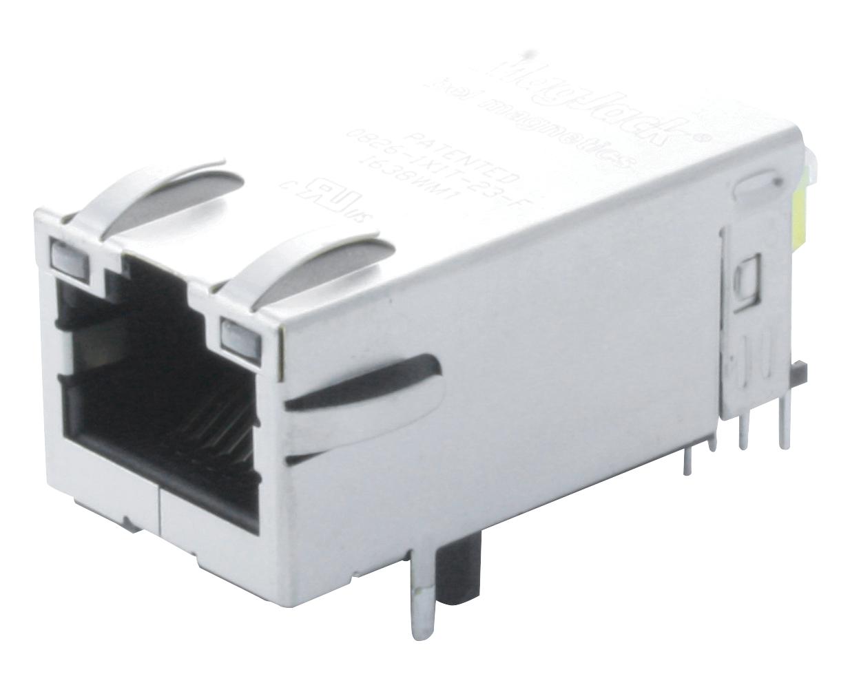 0826-1X1T-23-F CONNECTOR, RJ45, JACK, 8P8C, THT BEL MAGNETIC SOLUTIONS