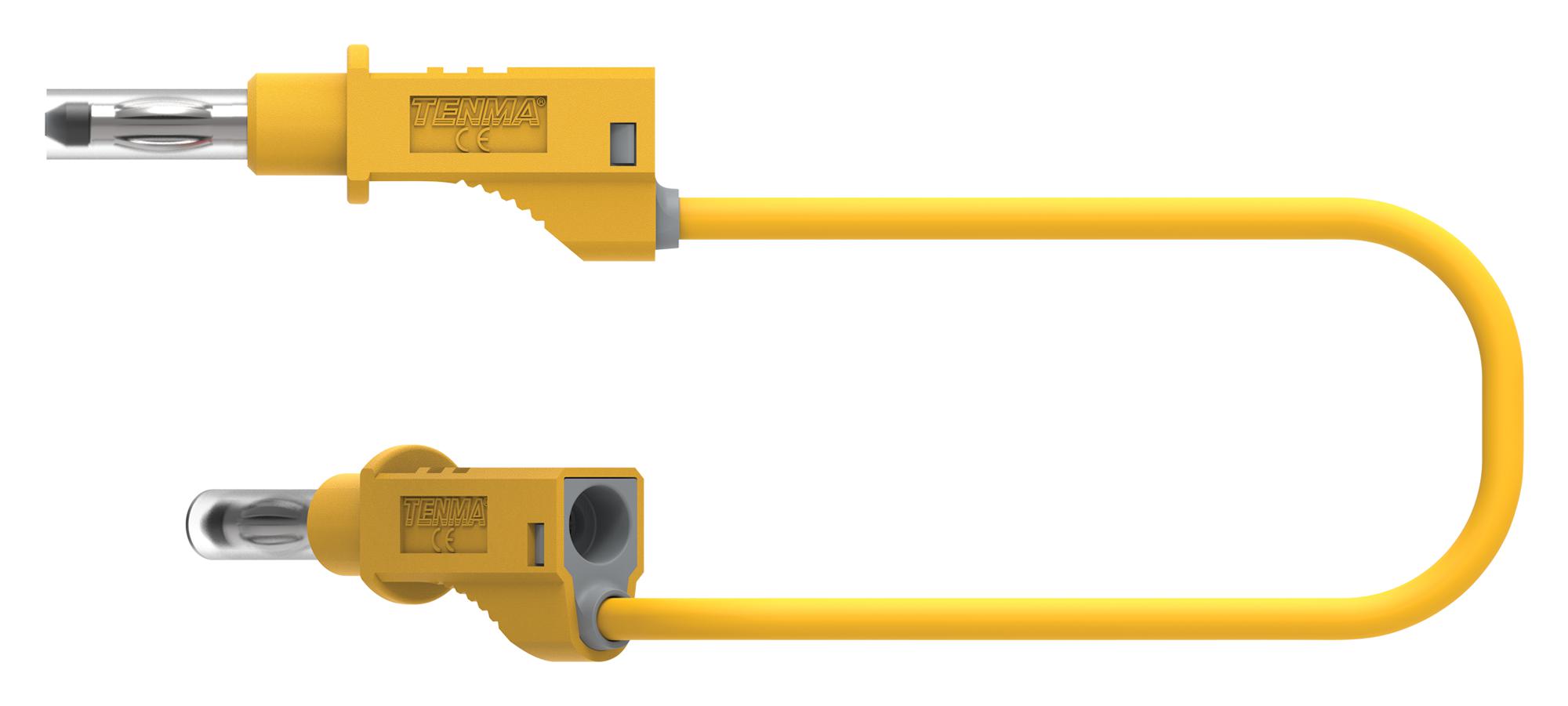 76-1324 TEST LEAD, YELLOW, 1M, 600V, 36A TENMA