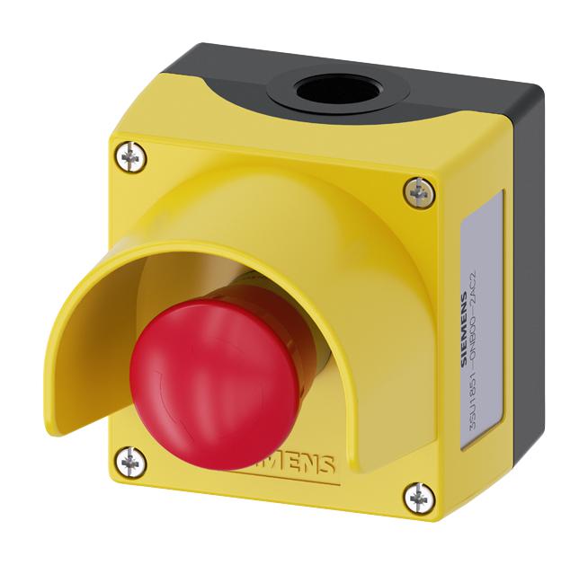 3SU1851-0NB00-2AC2 EMERGENCY STOP SW, 10A, 500V, SCREW SIEMENS