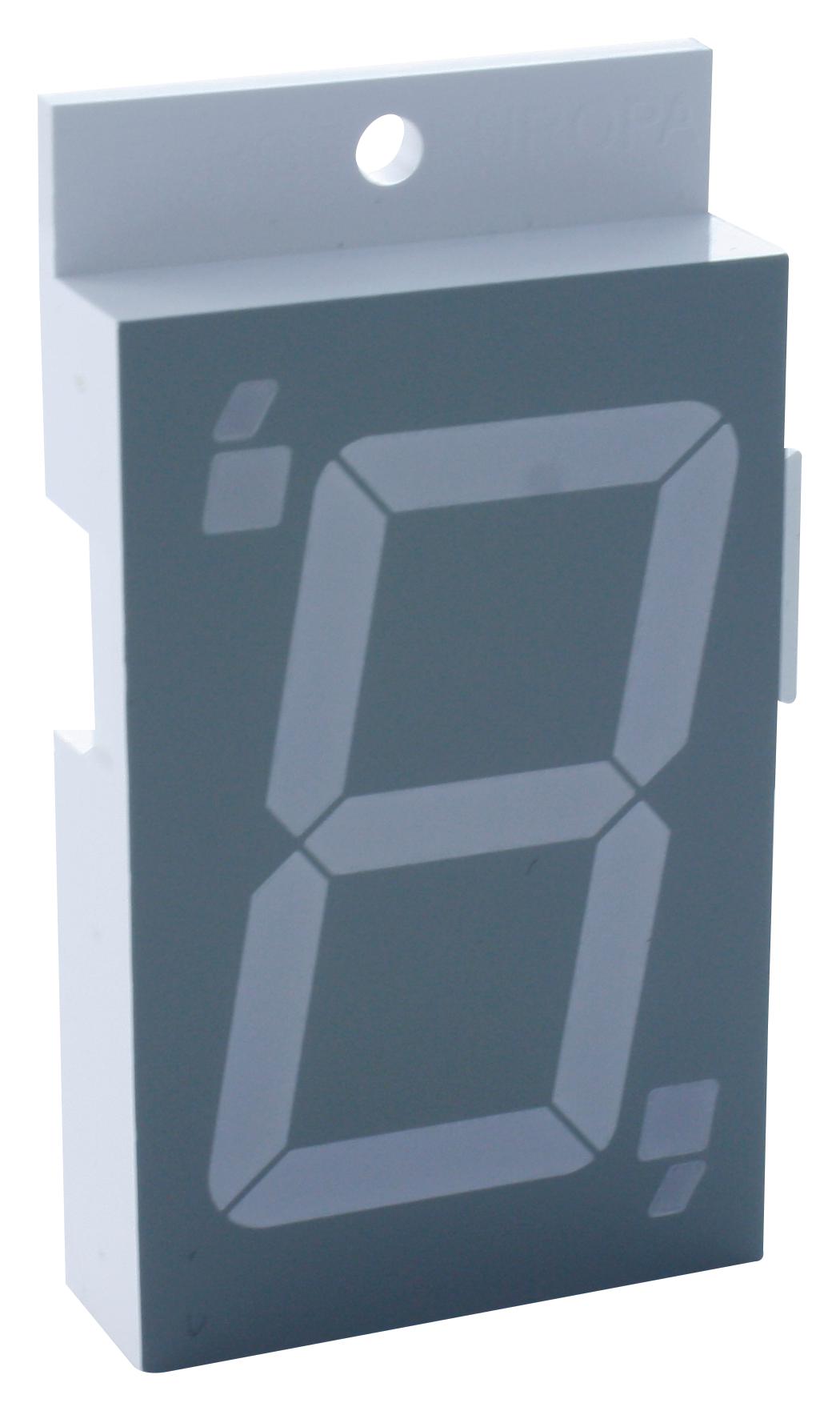 FEM-0801W4SM0BGWT1 DISPLAY, SEVEN SEGMENT, 20MM, WHITE FORGE