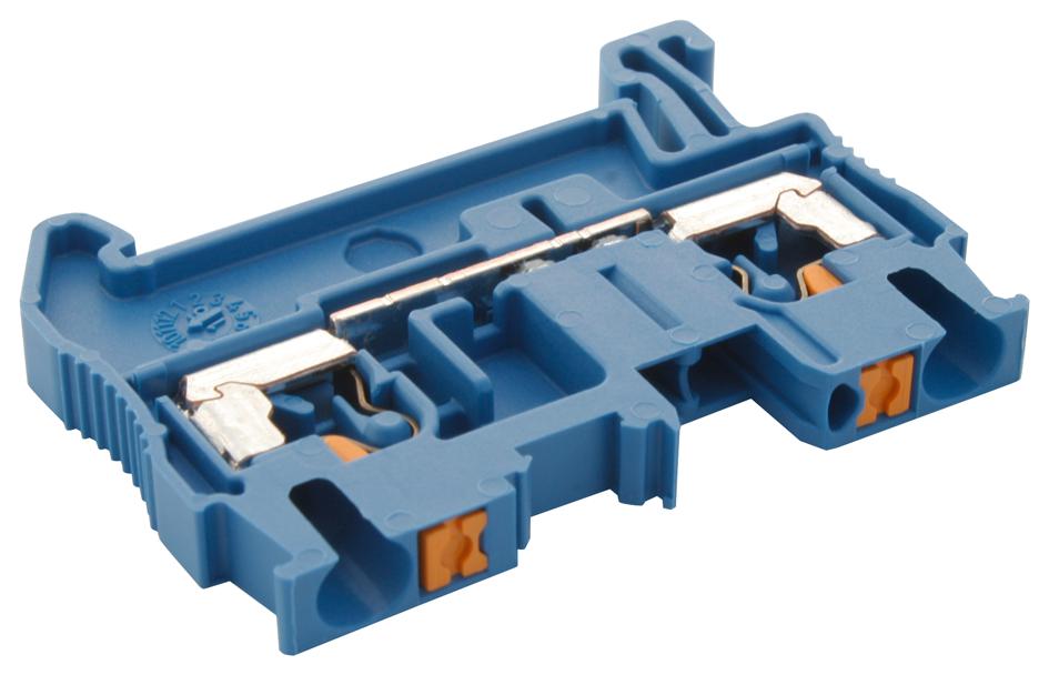 PT 2,5 BU TERMINAL BLOCK, DIN RAIL, 2POS, 12AWG PHOENIX CONTACT