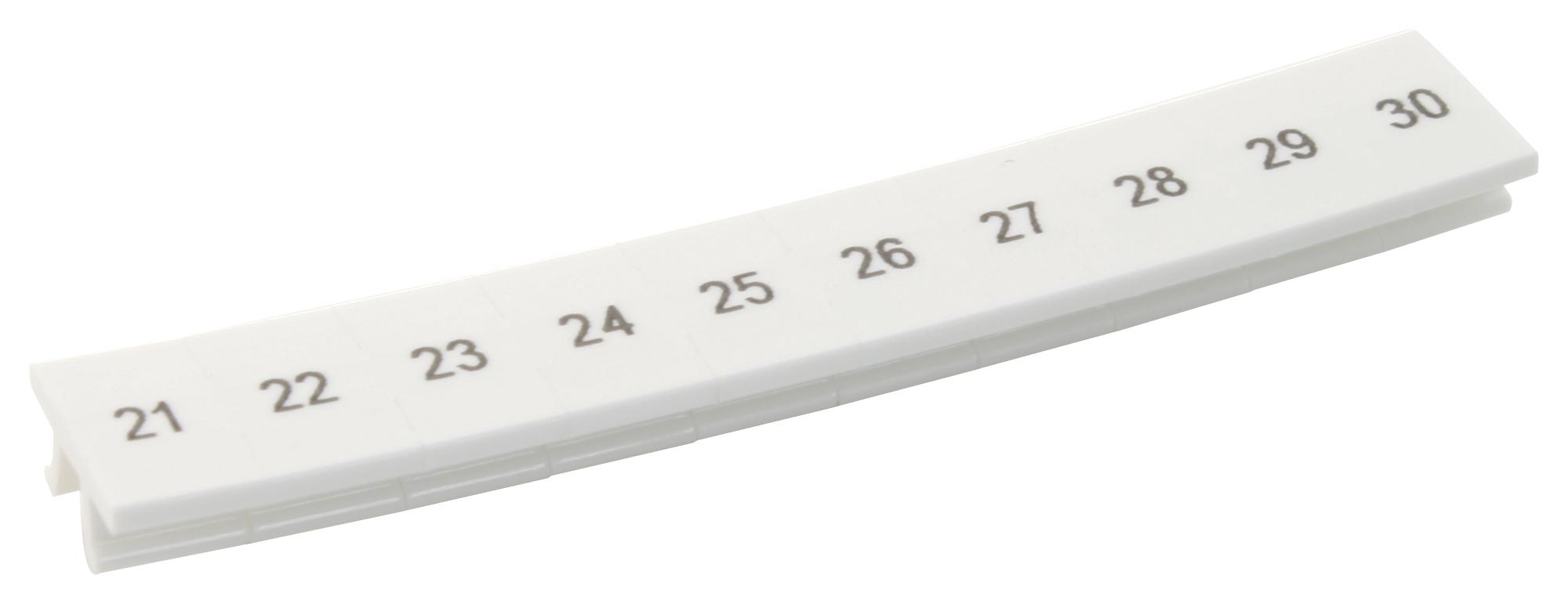 ZB 6,LGS:FORTL.ZAHLEN 21-30 TERMINAL BLOCK MARKER, 21-30, 6.2MM PHOENIX CONTACT