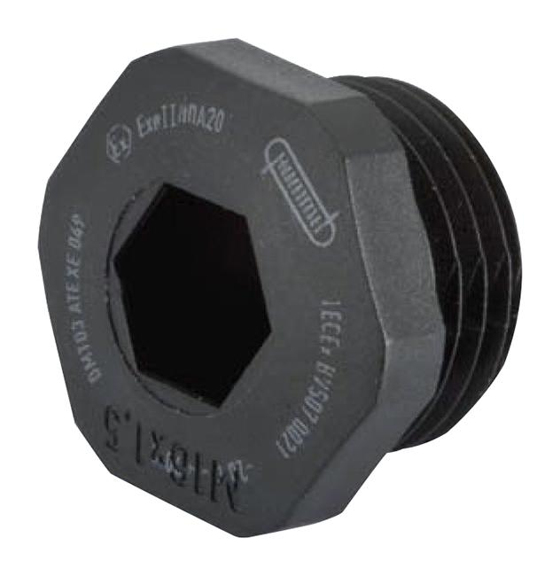 1.297.1601.50 BLANKING PLUG, NYLON, M16X1.5 HUMMEL