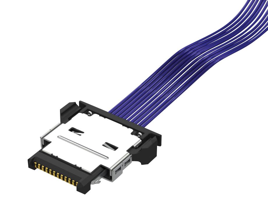 FCF8-10-01-L-16.00-S RF COAX, MICRO 10POS PLUG, 406.4MM SAMTEC