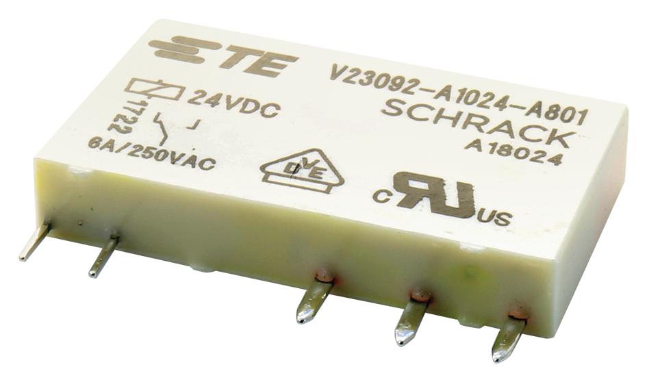 V23092A1005A201 RELAY, POWER, SPDT, 5VDC, 6A, THT SCHRACK - TE CONNECTIVITY