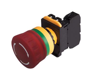 MCA20L-V4E10Q6R EMERGENCY STOP SW, SPST-NO, 120V, SCREW MULTICOMP PRO