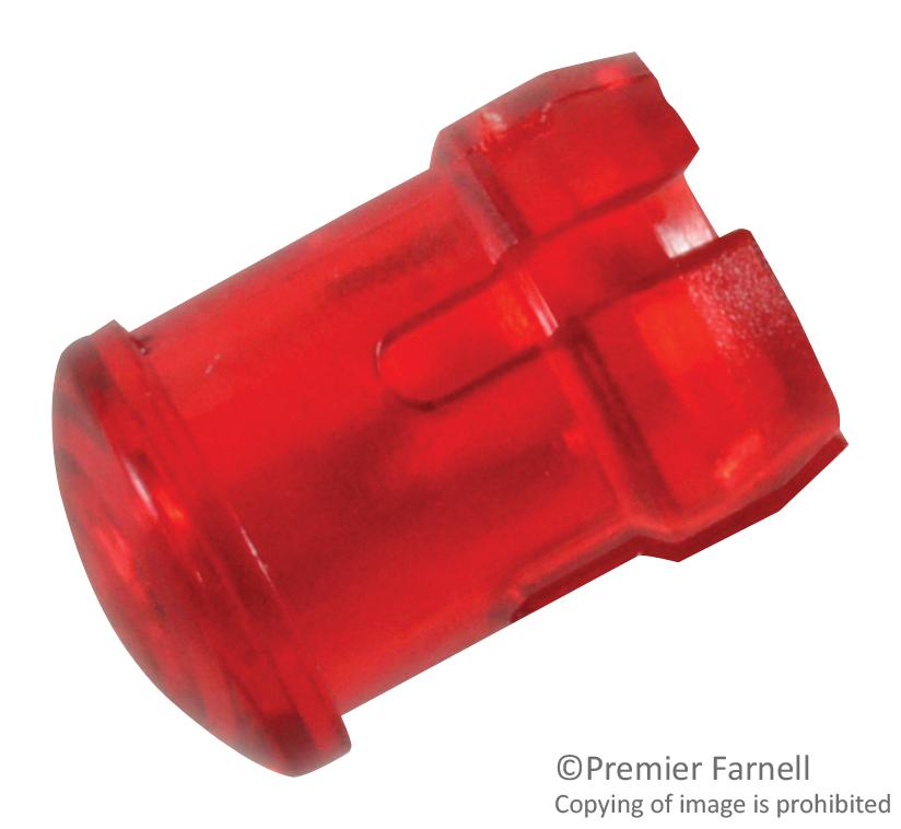 SMB200RTP LENS, 3MM LED, PC, RED VCC (VISUAL COMMUNICATIONS COMPANY)