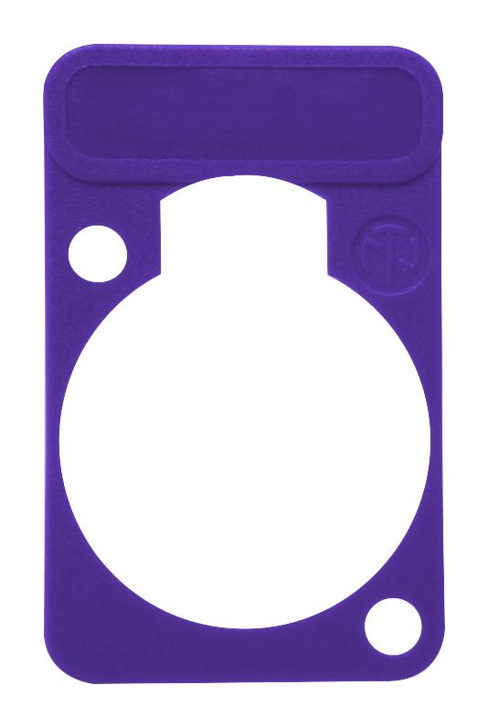 DSS-VIOLET LETTERING PLATE, D SHAPE, VIOLET NEUTRIK