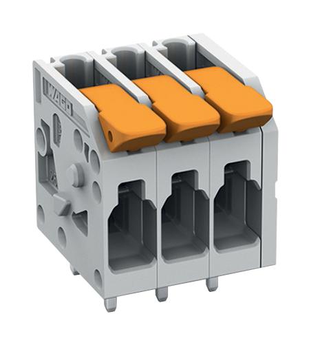 2604-1103 TB, WIRE TO BRD, 3POS, 12AWG WAGO