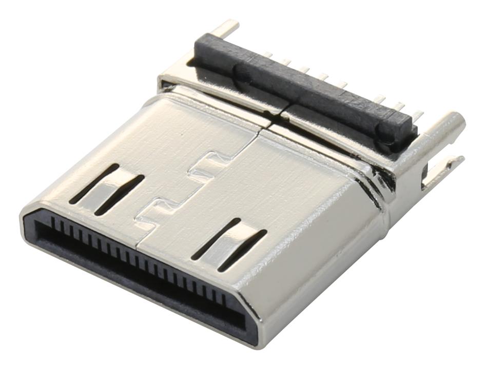60S019P-301N-B1 CONN, MINI HDMI, PLUG, 19POS, PCB MULTICOMP