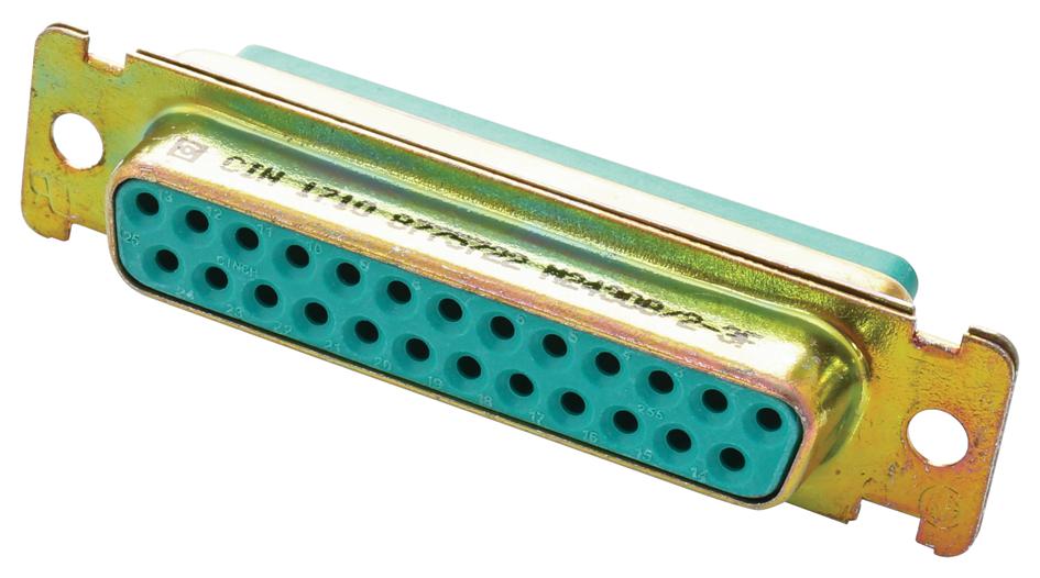 M24308/2-3F D SUB CONN, RCPT, 25POS, CRIMP CINCH CONNECTIVITY SOLUTIONS