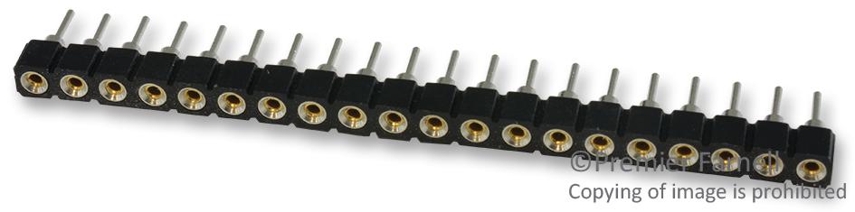 310-93-120-41-001 SIP SOCKET, 20POS, 2.54MM, TH MILL MAX