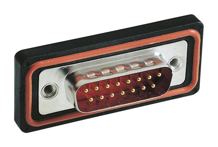 09675157615 D-SUB CONN, PLUG, 15POS, SOLDER HARTING