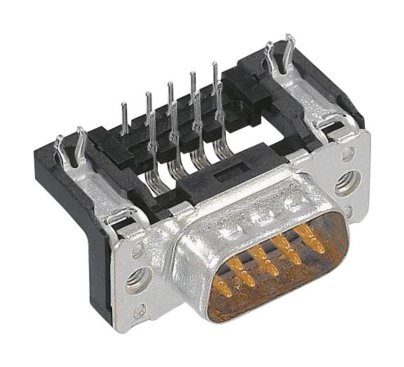 09651636813 D-SUB CONN, PLUG, 9POS, TH HARTING