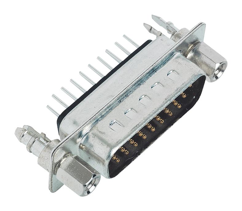 09561617713 HD D-SUB CONN, PLUG, 15POS, TH HARTING