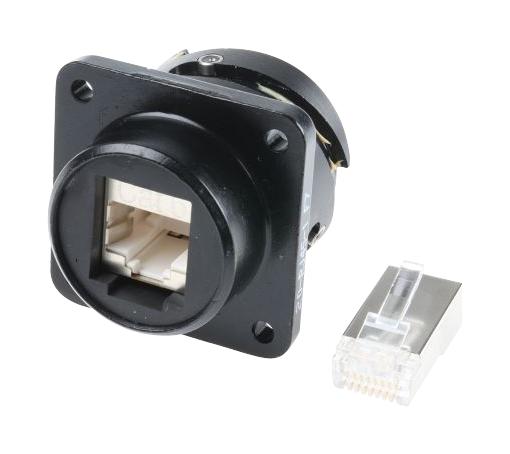 FRITS0220-RJ45-1F7 SEALED ENET, RJ45, RCPT, 8POS, FLANGE GLENAIR