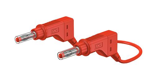 66.9407-100-22 PVC TEST LEAD, RED, 1M, 600V, 32A STAUBLI