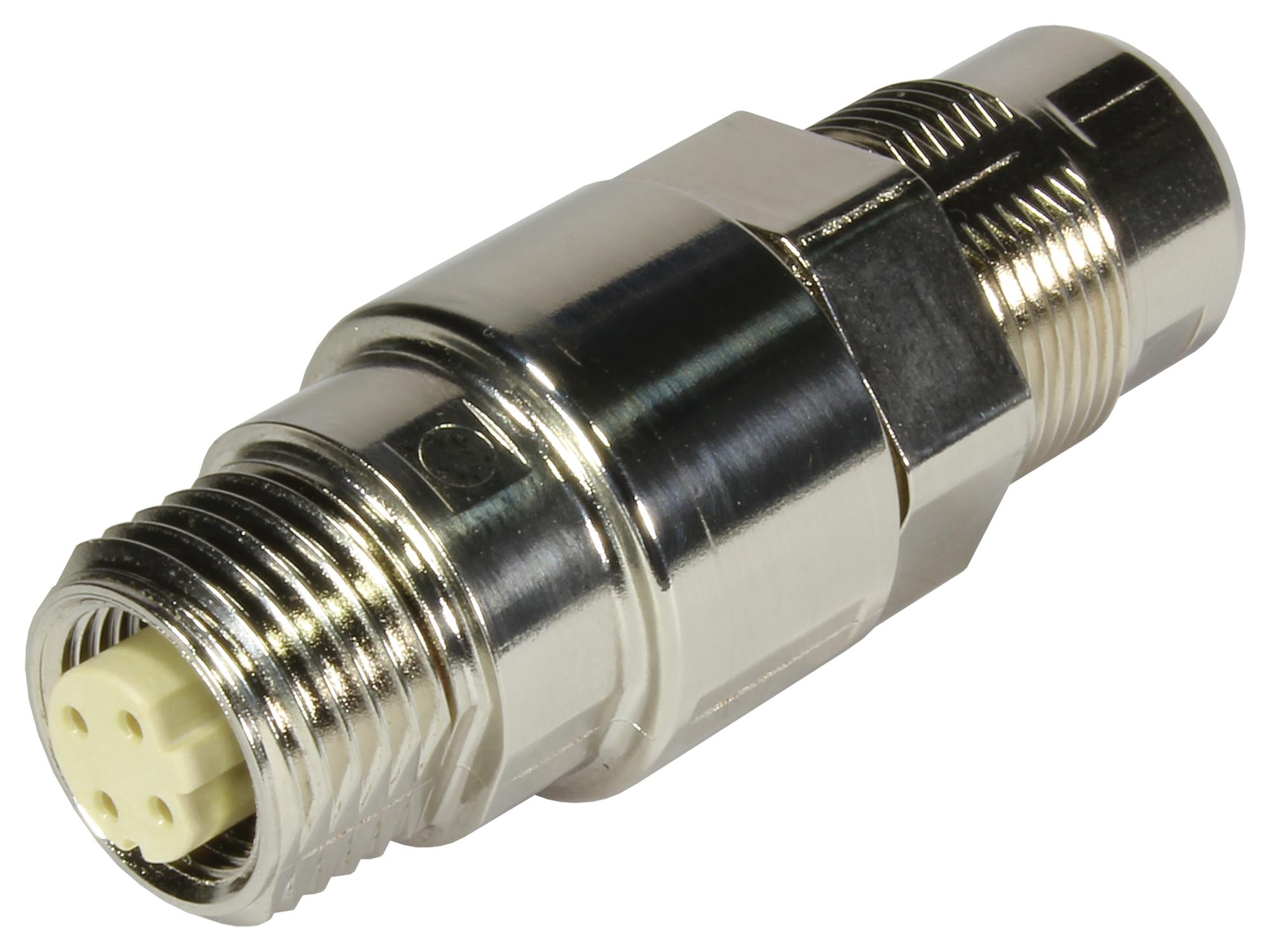 21033816401 GENDER CHANGER, RCPT, 4POS, M12 HARTING