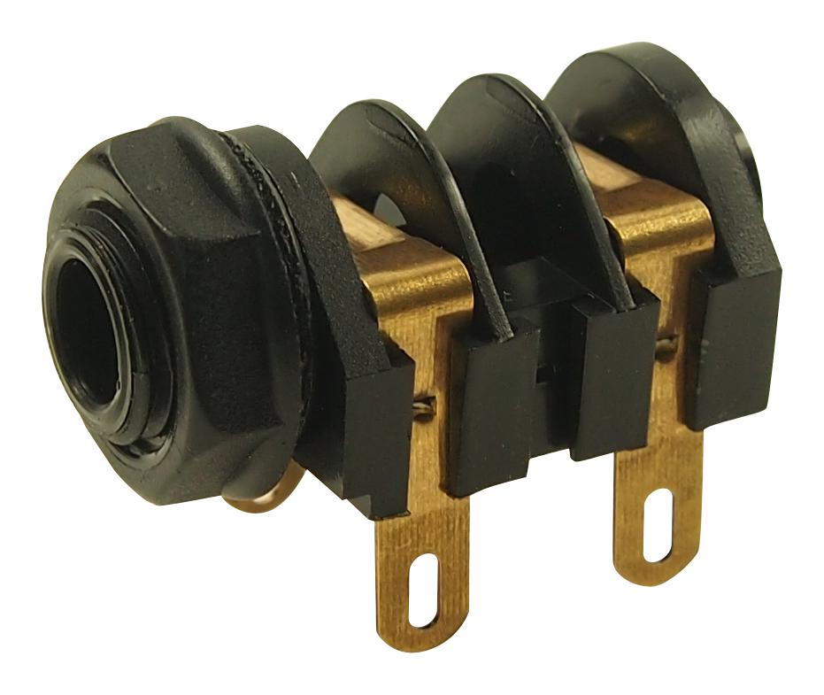CL11607 CONN, MONO JACK, SOCKET, 6.35MM, PANEL CLIFF ELECTRONIC COMPONENTS