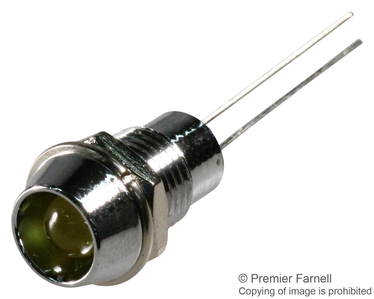 L65DY2L PANEL INDICATOR, 8MM, YELLOW, 2VDC VCC (VISUAL COMMUNICATIONS COMPANY)