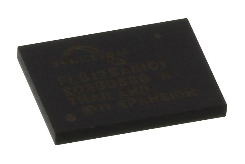 S25FL512SAGBHIC10 FLASH MEMORY, 512MBIT, BGA-24 CYPRESS - INFINEON TECHNOLOGIES