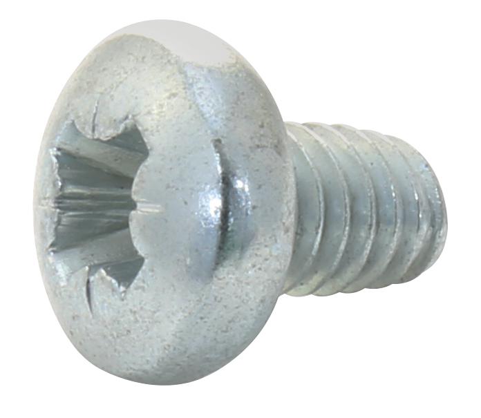 M46PRSTTTZ100- PAN HEAD POZIDRIV SCREW, STEEL, M4,PK100 TR FASTENINGS