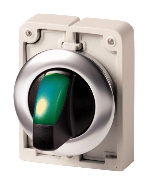 M30C-FWRLK3-G SWITCH ACTUATOR, 30MM ILL SELECTOR, GRN EATON MOELLER